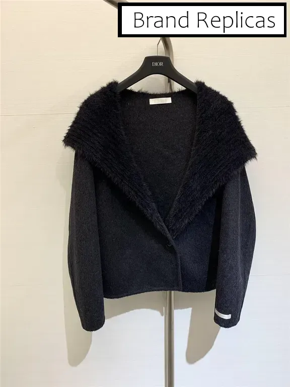 Chloé Navy collar wool coat